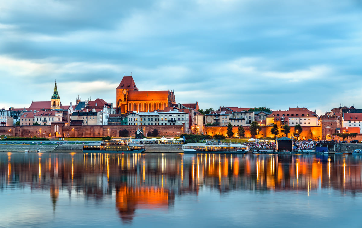 Skyline of Torun old Town