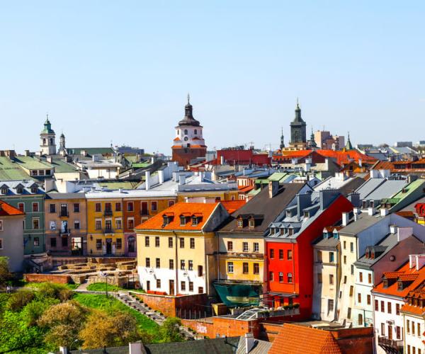 Lublin view of the old Town from the Castle